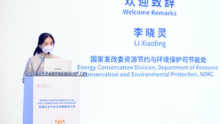 Ms. Li Xiaoling, Energy Conservation Division, Department of Resource Conservation and Environmental Protection, NDRC